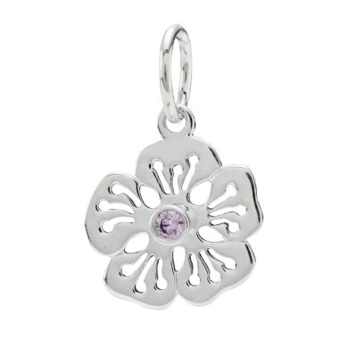 Pandora sterling silver purple cubic zirconia