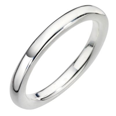 Pandora sterling silver plain ring size N - Product number 8075719