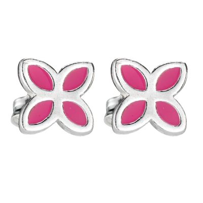 Pandora sterling silver pink floral earrings - Product number 8075972