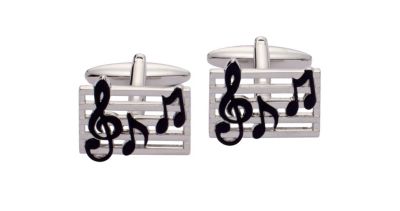 H Samuel Treble Clef Cufflinks