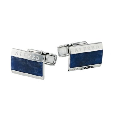 Dunhill men's stainless steel & blue cufflinks - Product number 8082316
