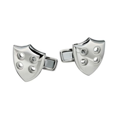 Dunhill stainless steel shield cufflinks - Product number 8082464