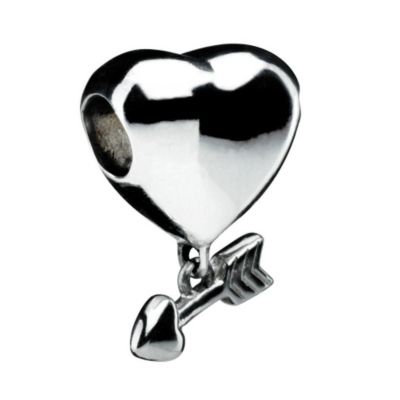 Eternal Silver heart & arrow bead - Product number 8083444