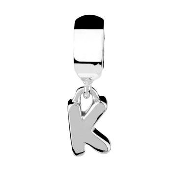 Eternal Silver Letter K charm - Product number 8083568