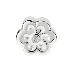 Eternal Silver stone set flower bead - Product number 8083649