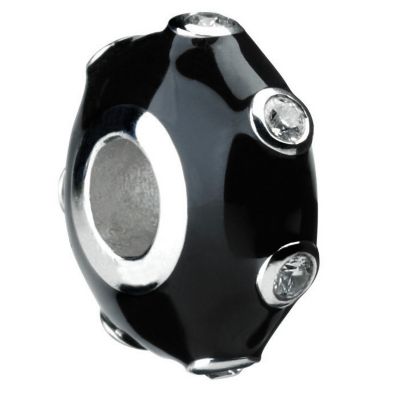 Eternal Silver enamel discus bead - Product number 8083711