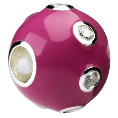Eternal Silver and pink stone set bead - Product number 8083797