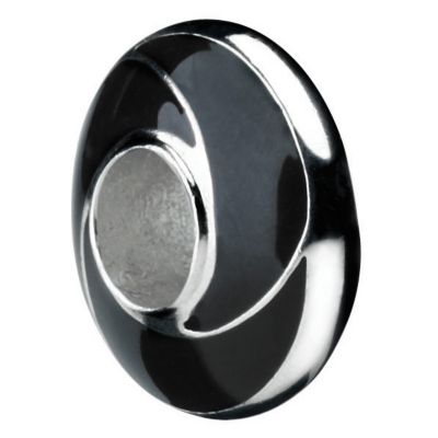 Eternal Silver black enamel bead - Product number 8083835