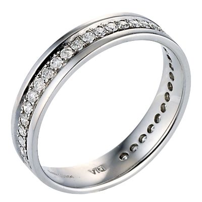 9ct White Gold Third Carat Diamonds Eternity Ring