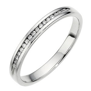 Palladium Channel Diamond RingPalladium Channel Diamond Ring