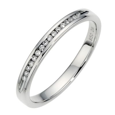 Platinum Channel Diamond Ring