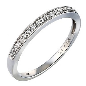 9ct White Gold Pave Diamond Eternity Ring9ct White Gold Pave Diamond Eternity Ring