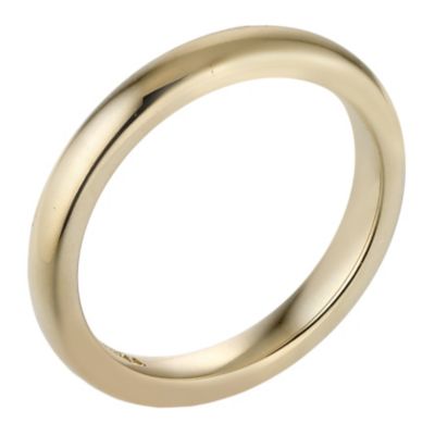 9ct Yellow Gold Luxury Court Ring 3mm