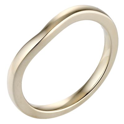 9ct Yellow Gold Plain Shaped Ring 2mm - Product number 8096678
