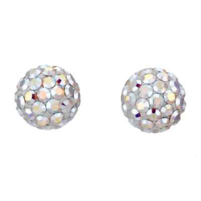 9ct Yellow Gold Evoke Crystal Stud Earrings