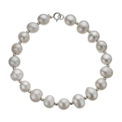 Cultured Freshwater Pearl Silver Bracelet - Product number 8124094