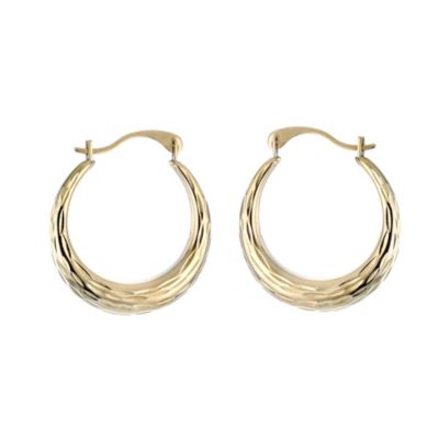 9ct Yellow Gold Creole Earrings 18mm - Product number 8124957