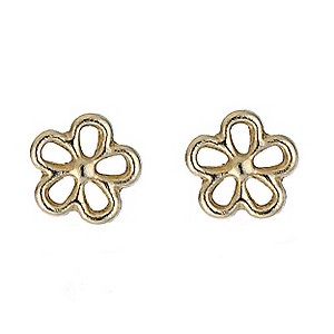 Accurist 9ct Yellow Gold Flower Stud Earrings