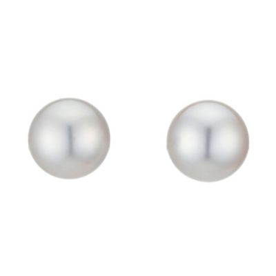 H Samuel 9ct White Gold Cultured Freshwater Pearl Stud