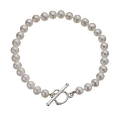 Unbranded Cultured Freshwater Pearl Sterling Silver Bracelet
