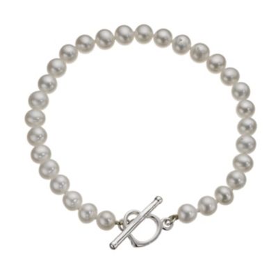 Cultured Freshwater Pearl Sterling Silver Bracelet