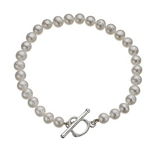 Cultured Freshwater Pearl Sterling Silver Bracelet