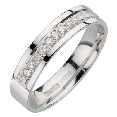 18ct white gold third carat diamond ring