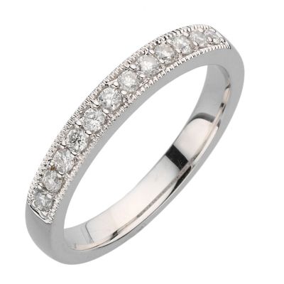 18ct white gold quarter carat diamond vintage ring