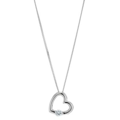 De Montfort sterling silver open heart pendant - Product number 8139180