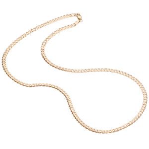 9ct Gold Curb Necklace 18`
