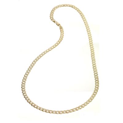 9ct Yellow Gold 20" Flat Curb Chain - Product number 8151571