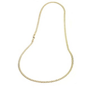 9ct Yellow Gold Flat Curb Necklace
