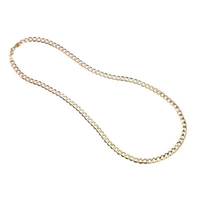 Mens 9ct Gold Curb Chain 22`