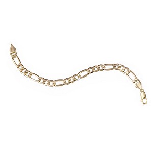 Ladies 9ct Gold Figaro Bracelet