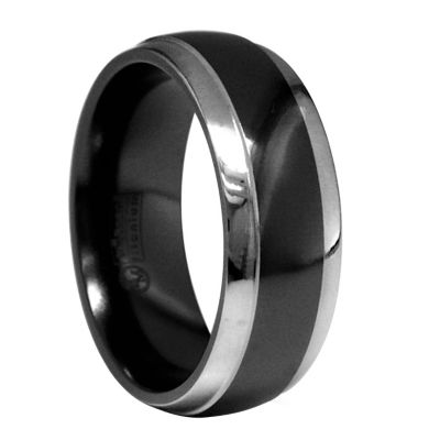 Edward Mirell black titanium ring 8mm