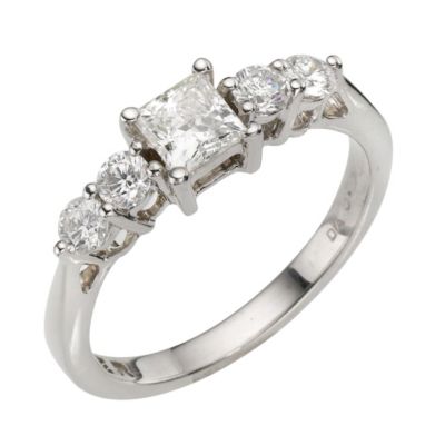 Forever Diamonds - 18ct White Gold 0.90 Carat Diamond Ring - Product number 8166080