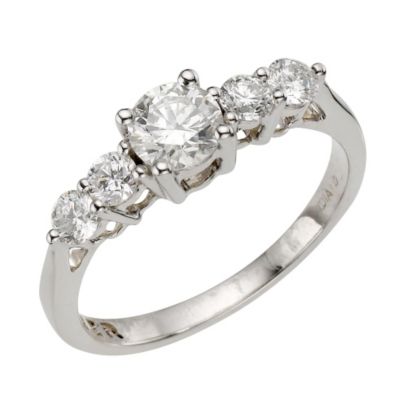 Forever Diamonds - 18ct White Gold 0.90 Carat Diamond Ring - Product number 8166226