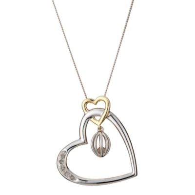 Enchanted Diamond Love Hearts Pendant With Uncut Diamond - Product number 8168342