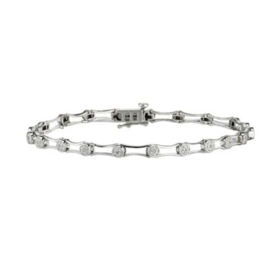 Silver & Diamond Cluster Bracelet - Product number 8168636