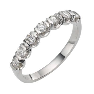 18ct White Gold Half Carat Diamond Ring