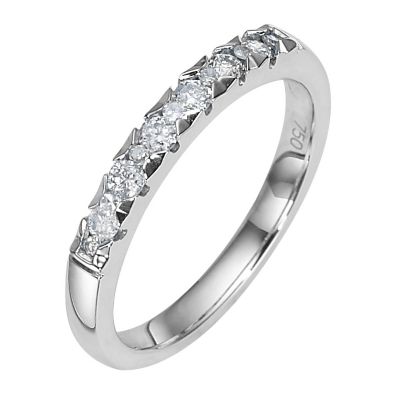 18ct White Gold Quarter Carat Diamond Set Ring