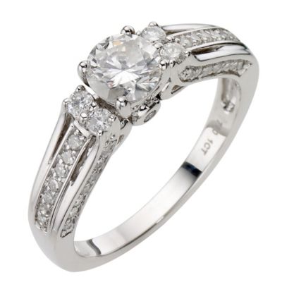 18ct White Gold 1 Carat Diamond Ring - Product number 8178917