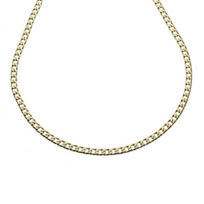 9ct gold solid curb chain - Product number 8181268