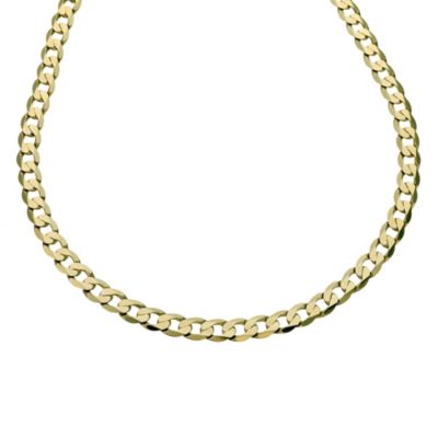 9ct gold solid curb chain - Product number 8181284