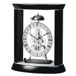 H Samuel Large Black Mantelpiece Clock