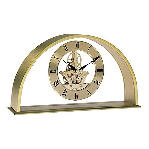 Gold Half Moon Carriage Clock