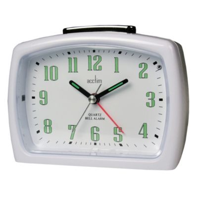 H Samuel Isa White Alarm Clock