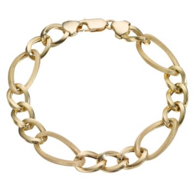 Eleganzia Exclusive 9ct Italian Gold Figaro Bracelet 8" - Product number 8184801