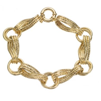 Eleganzia 9ct Italian Gold Twist Bracelet 7.5" - Product number 8184836