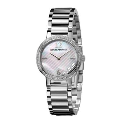 Emporio Armani ladies' stone set watch - Product number 8184992